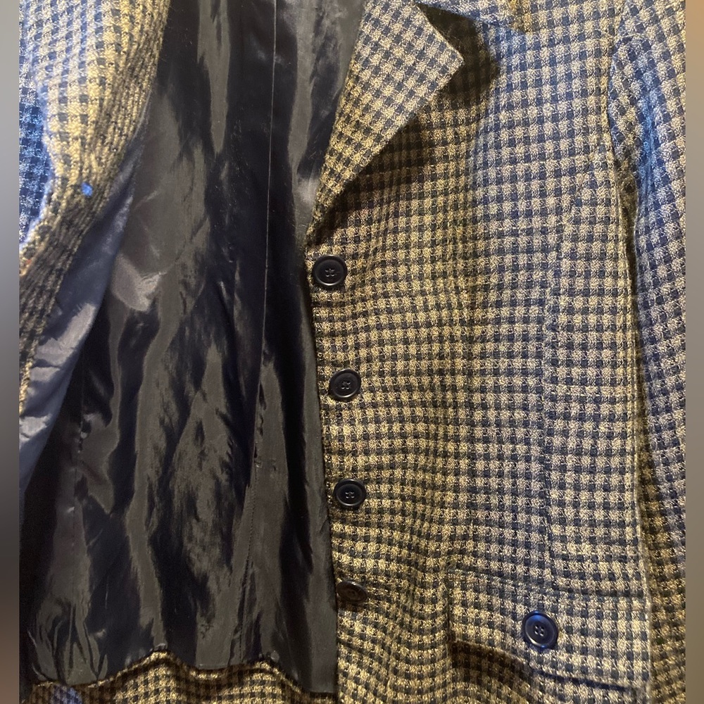 Modiano Navy Blue and Beige Suit - Picture 9 of 12